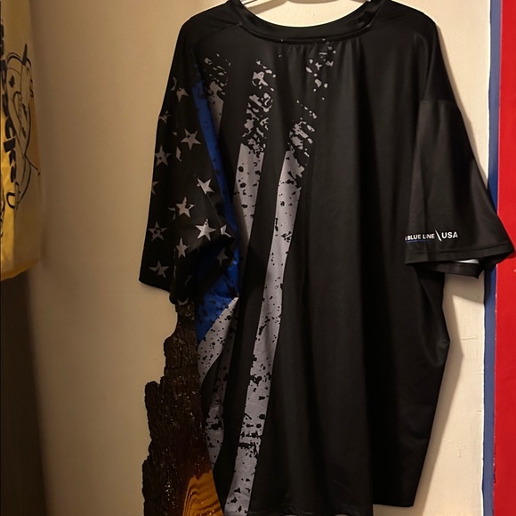 Thin Blue Line Other - Thin Blue Line Flag Shirt